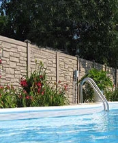 Simulated Stone Vinyl Fencing